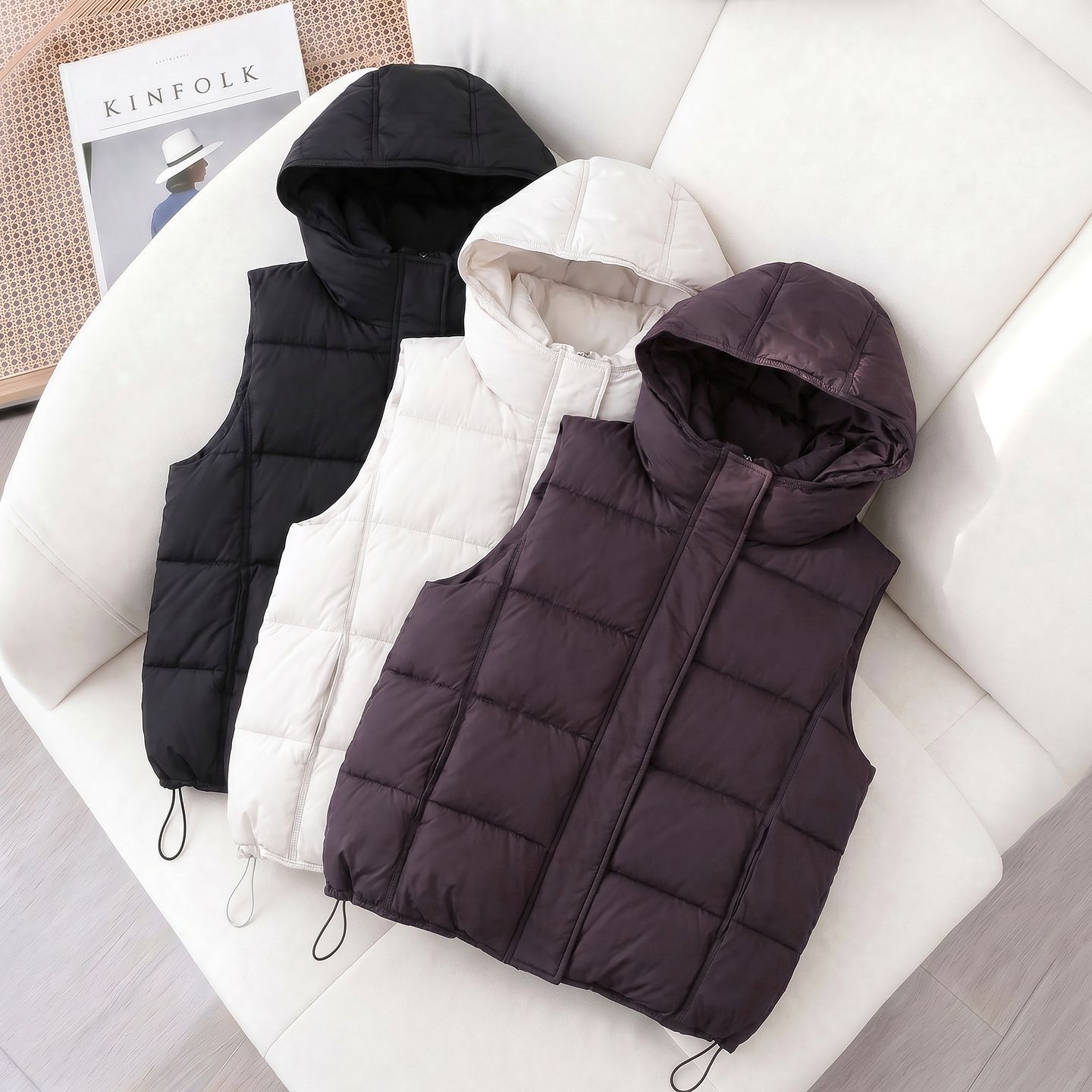 Puffer Vest Fashion Women - Fashion Sleeveless Waistcoat Women Cotton-Padded Parkas