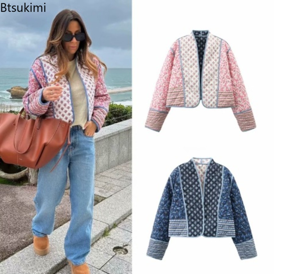 Women'S Fashion Quilted Jacket - New 2026 Autumn Women's Fashion Reversible
