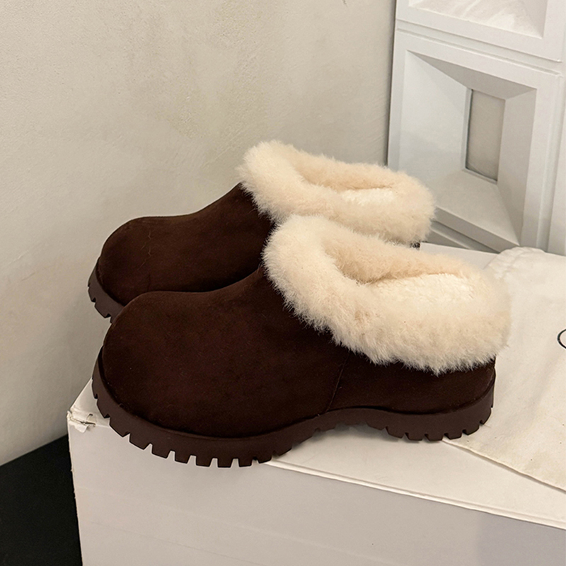 Women'S Fashion Winter 2025 - Women Fluffy Mules Shoes Flats Slippers