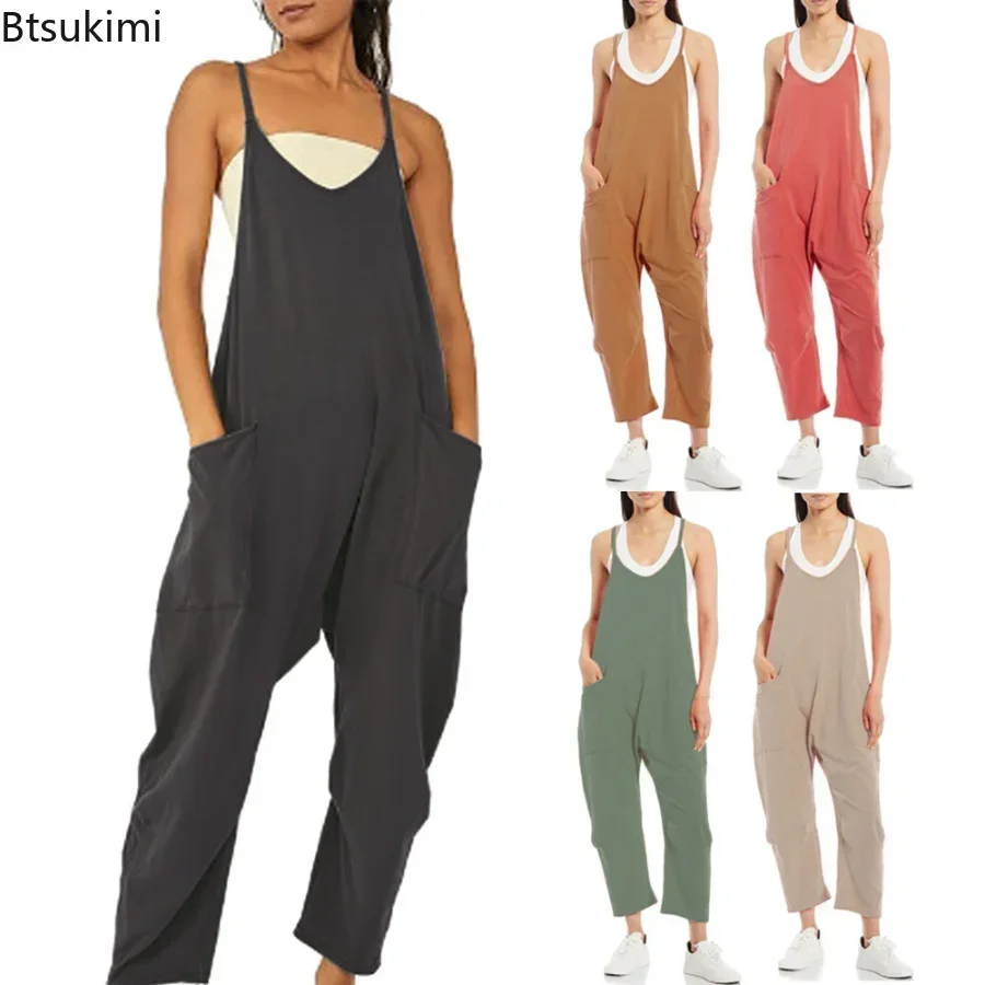 Women'S Fashion Overalls - 2026 Women's Casual Sling Jumpsuits with