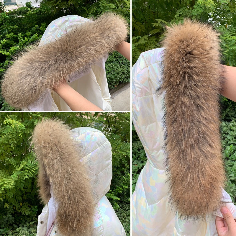 Women'S Fashion Essentials - Real Fur Collar for Coat Parkas
