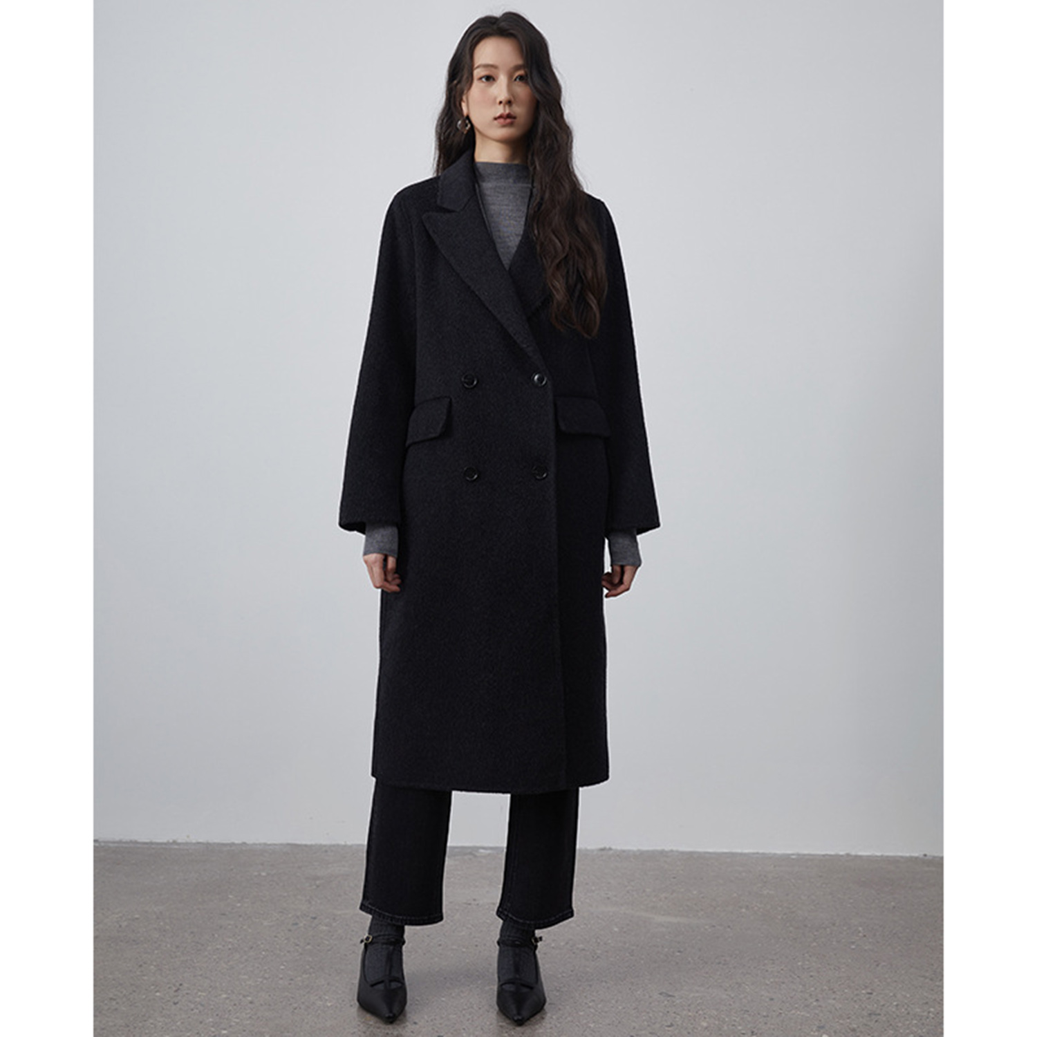 Women'S Fashion Blazer - Allingentle Women's Suit Long Blazer Woolen