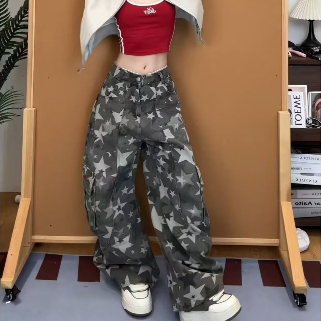Women'S Fashion Utility Pants - Women's Camo Cargo Pants High Waist