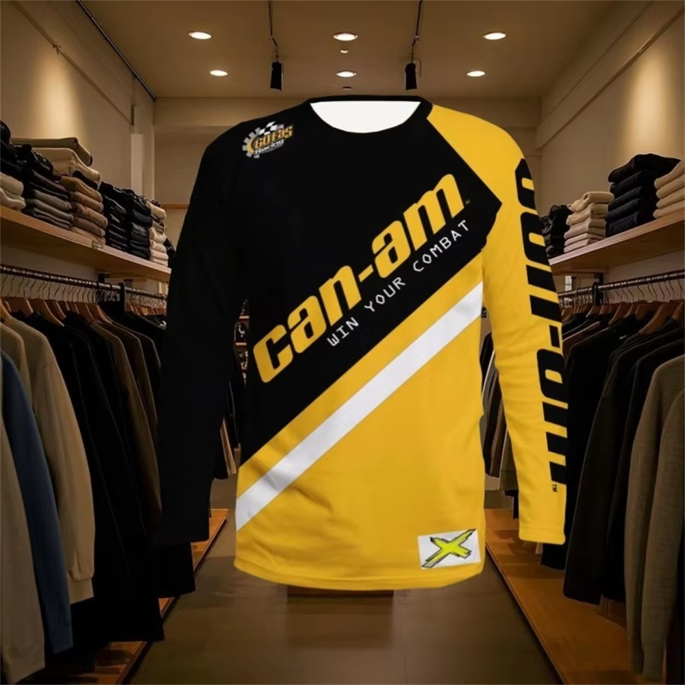 Women Fashion Styles - Motorcycle Racing Long Sleeve Round Neck