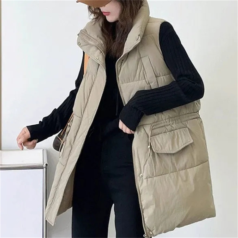 Puffer Vest Fashion Women - 2025 New Women's Medium-length Autumn/winter Loose-fit