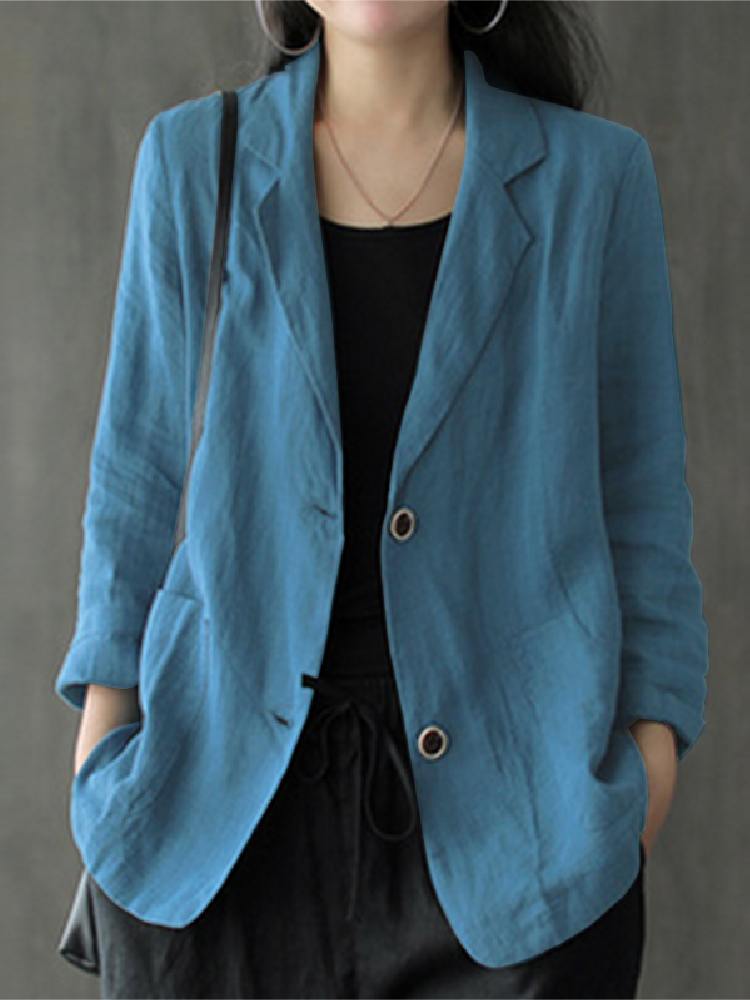 Elegant Solid Blazer Women Aut - Blazer Women Oversized recension och pris