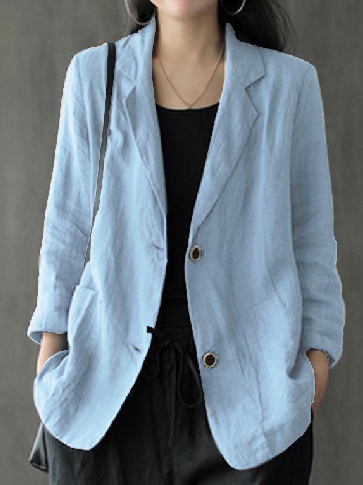 Elegant Solid Blazer Women Aut - Blazer Women Oversized recension och pris