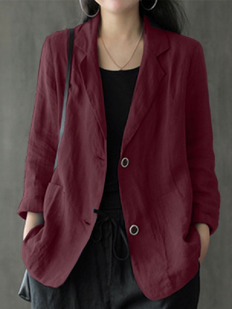 Elegant Solid Blazer Women Aut - Blazer Women Oversized recension och pris