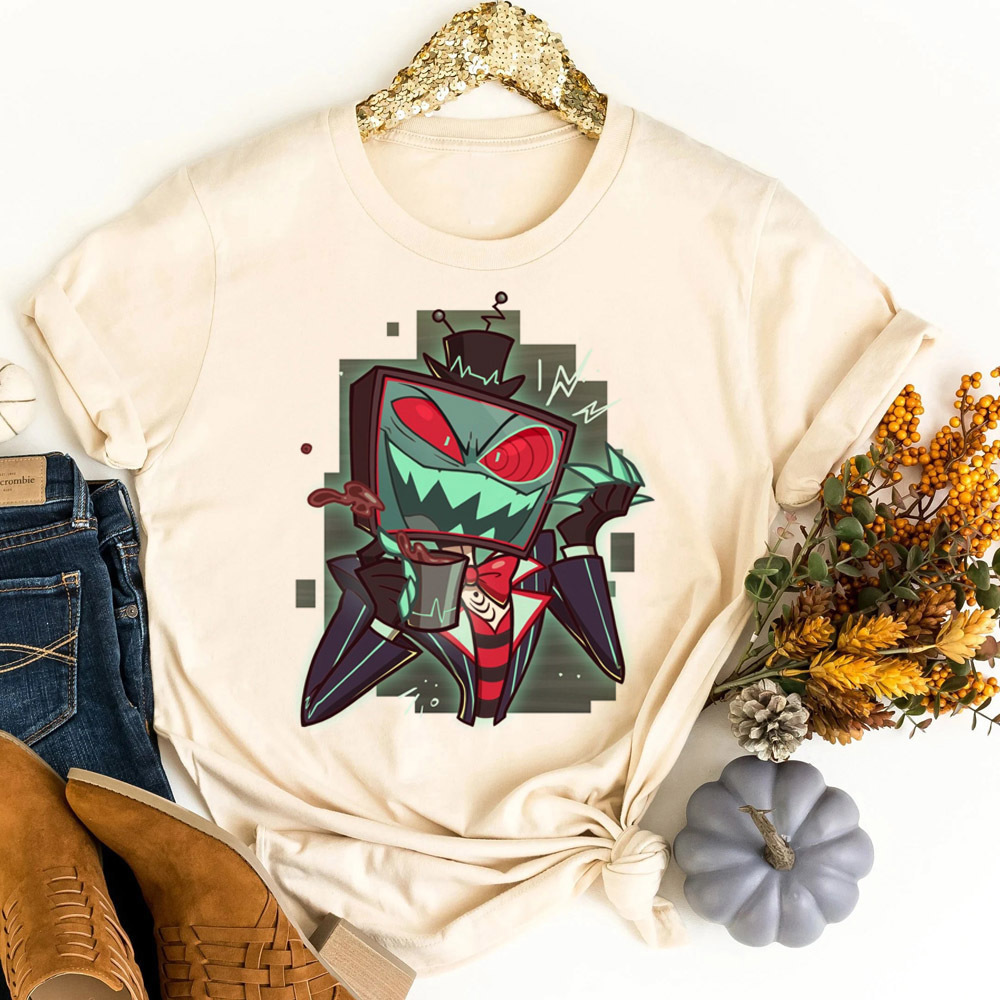 Hazbin Hotel t-shirt shoujo ko - Women Fashion 80S recension och pris