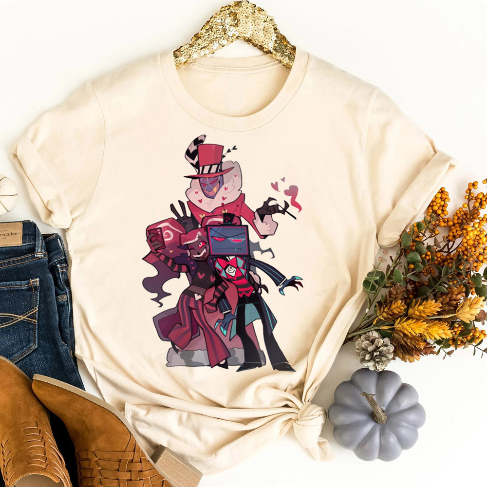 Hazbin Hotel t-shirt shoujo ko - Women Fashion 80S recension och pris