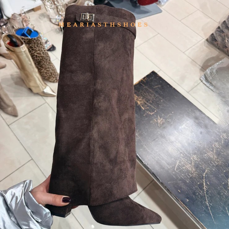 Women's Chunky Heel Knee High  - Women'S Fashion Winter 2025 recension och pris