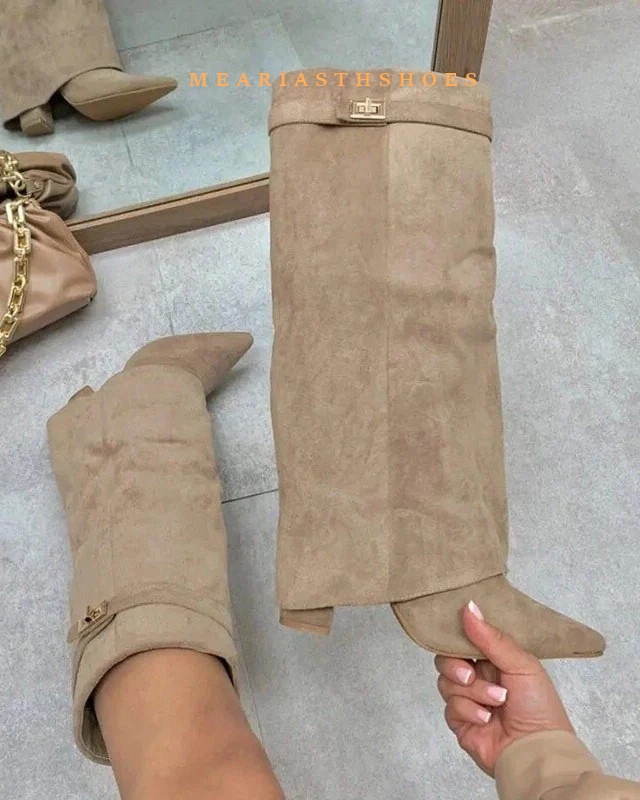 Women's Chunky Heel Knee High  - Women'S Fashion Winter 2025 recension och pris