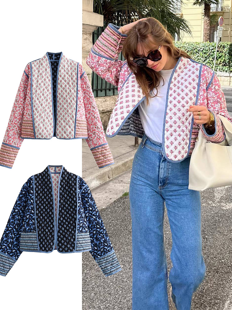 Autumn Women's Fashion Reversi - Women'S Fashion Quilted Jacket recension och pris