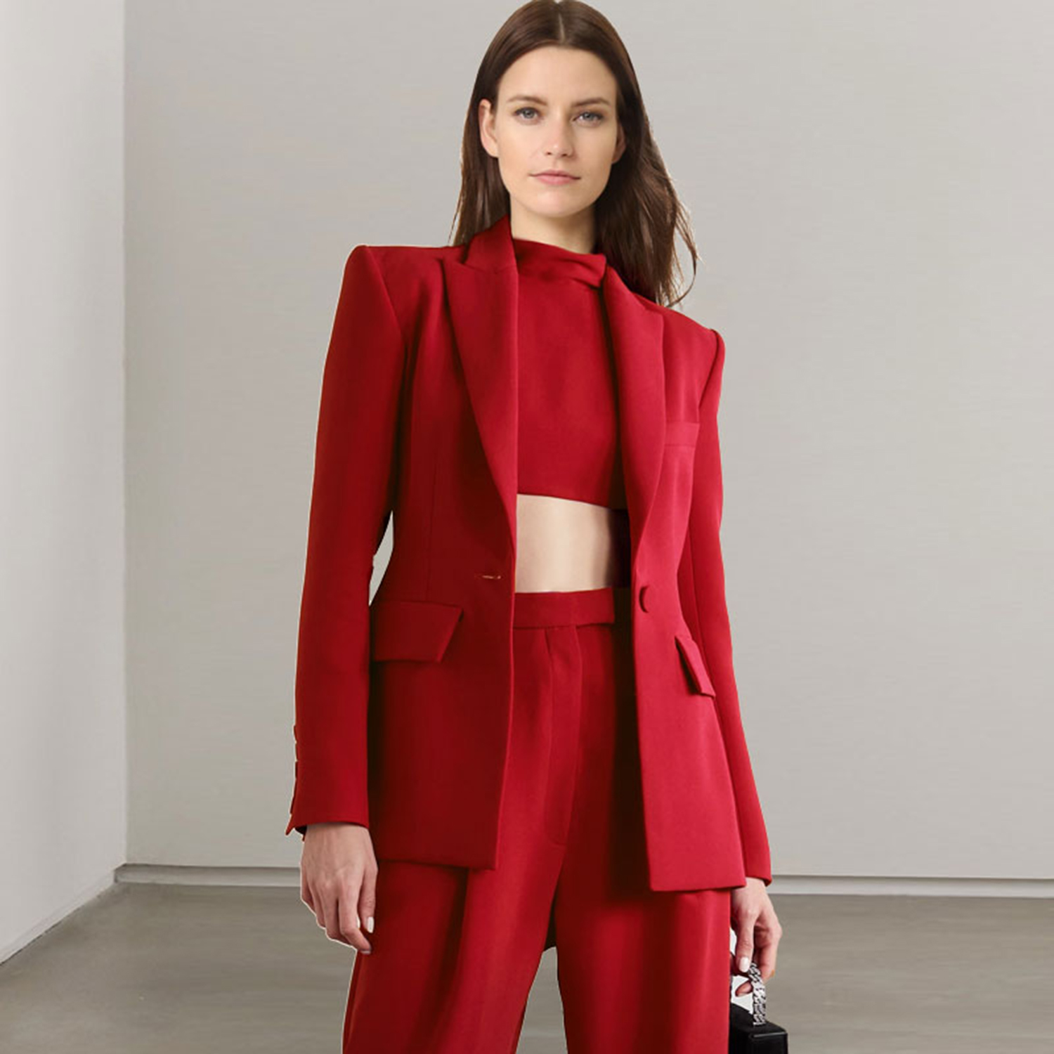 Allingentle Red Lapel Women's  - Women'S Fashion Blazer recension och pris