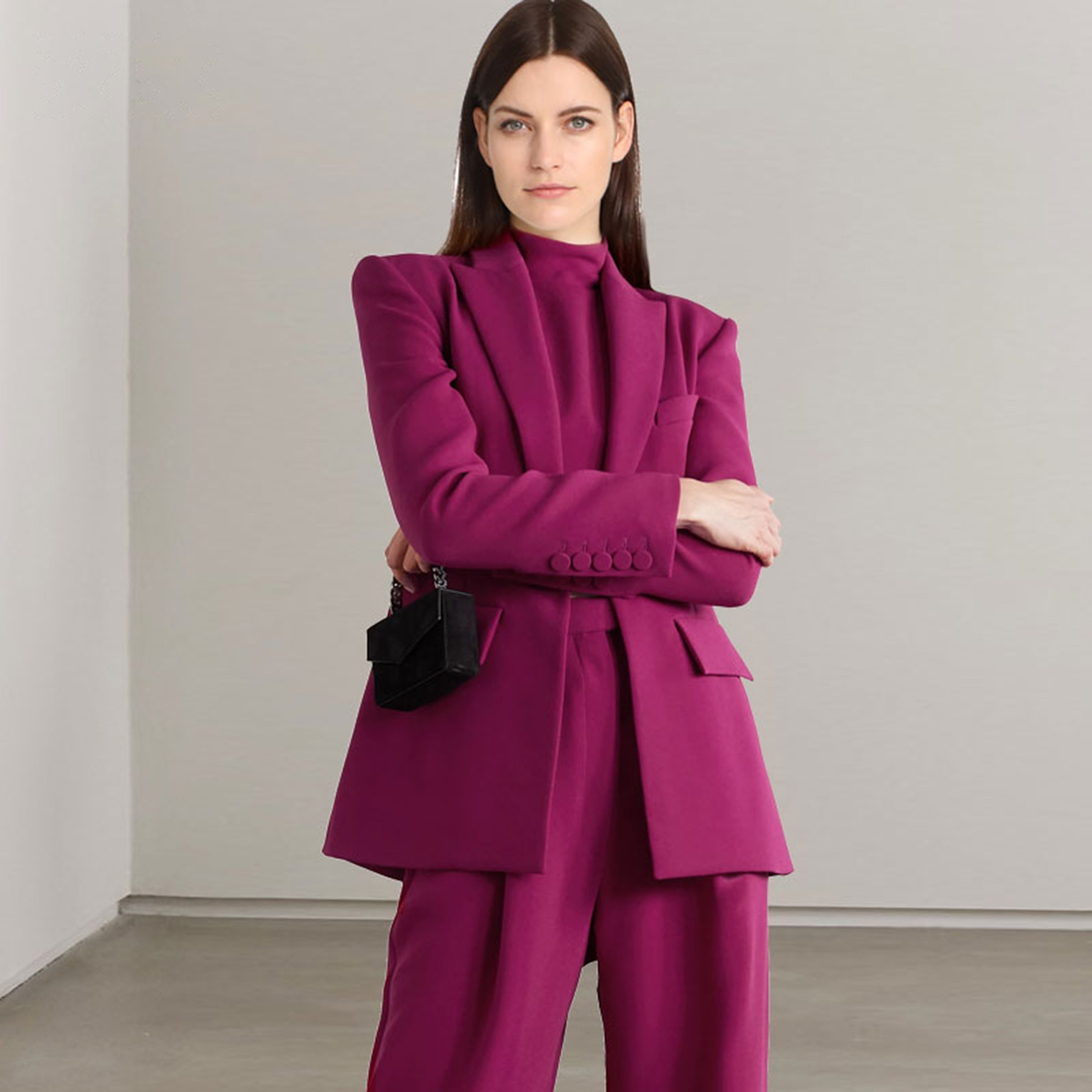 Allingentle Red Lapel Women's  - Women'S Fashion Blazer recension och pris