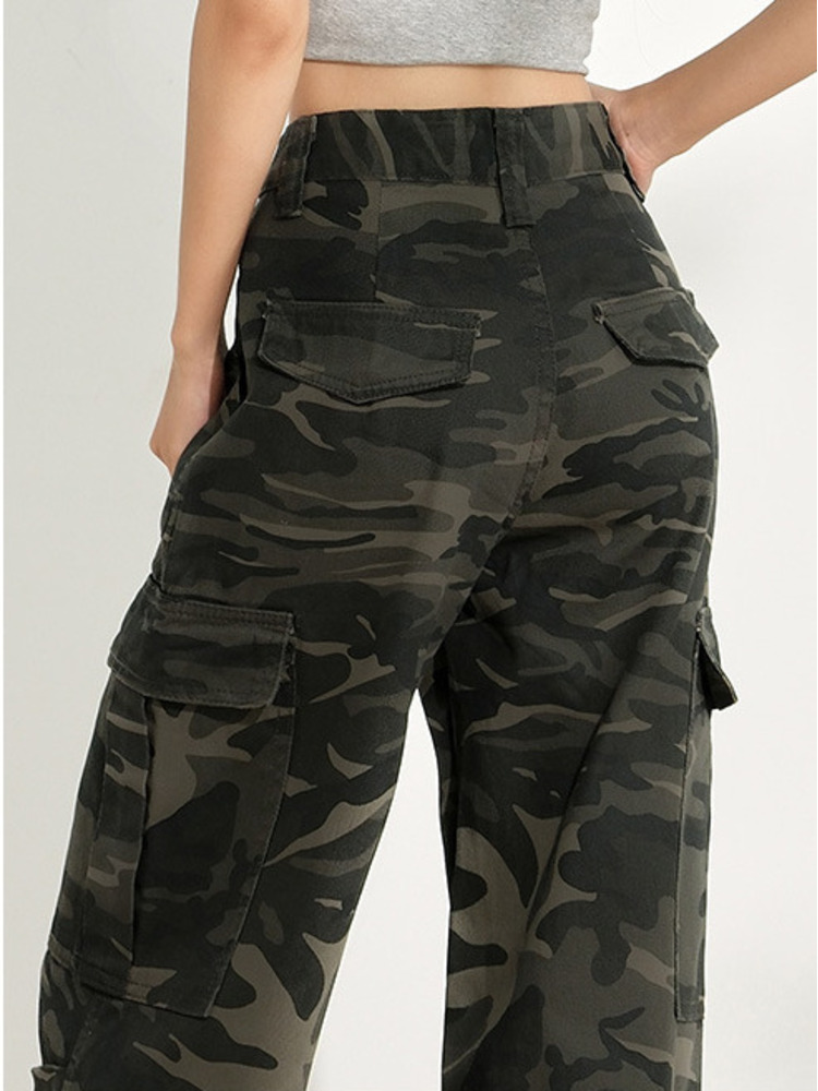 Fashion Camouflage Women Jeans - Women'S Fashion Utility Pants recension och pris