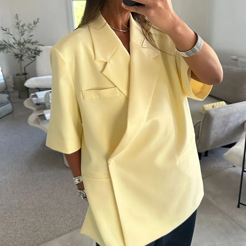 Ladies Loose Blazer Suit Solid - Blazer Women Oversized recension och pris