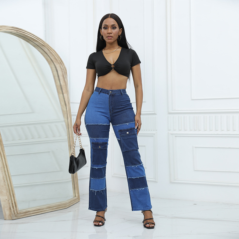 Utility Style Color Block Mult - Women'S Fashion Utility Pants recension och pris