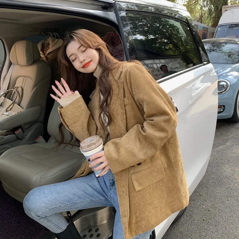 New Corduroy Thick Loose Overs - Blazer Women Oversized recension och pris