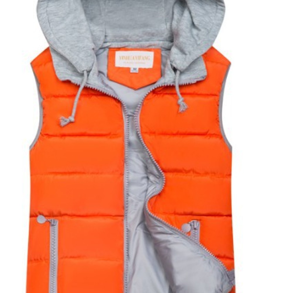 Casual Hooded Padded Vest Wome - Puffer Vest Fashion Women recension och pris