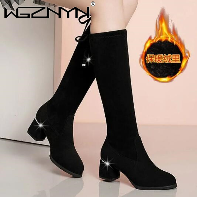 Women Autumn Winter Black Knee - Women'S Fashion Winter 2025 recension och pris