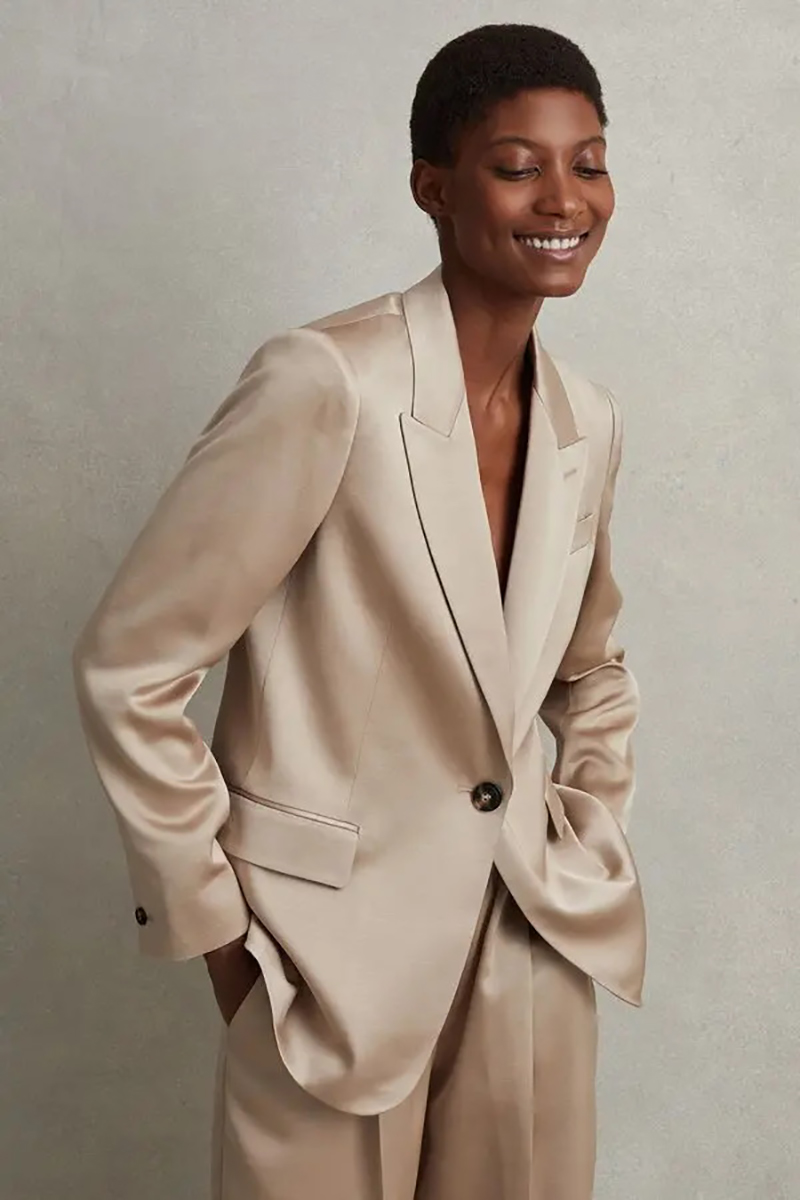 Allingentle Silk Satin Women S - Blazer Women Oversized recension och pris