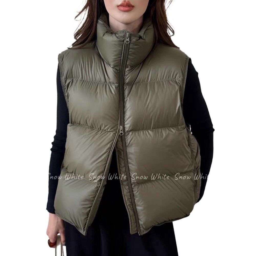 Winter Short Down Sleeveless V - Women'S Fashion Quilted Jacket recension och pris