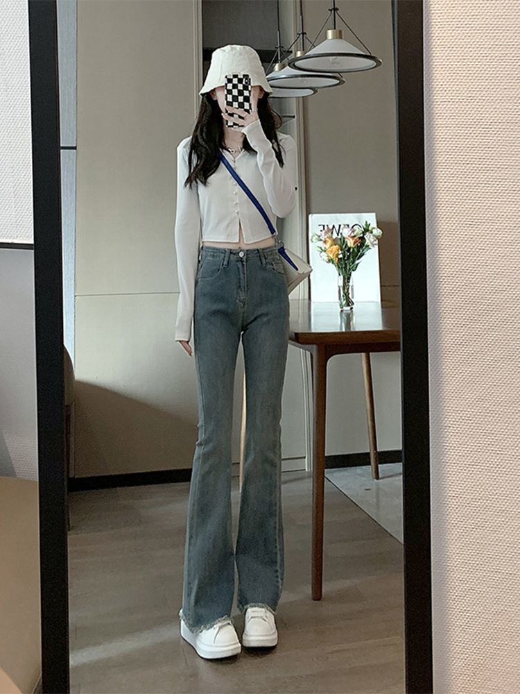 Wide Jeans Women Trousers With - Women'S Fashion Utility Pants recension och pris