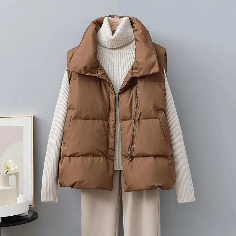 2025 New Winter Warm Cropped V - Puffer Vest Fashion Women recension och pris