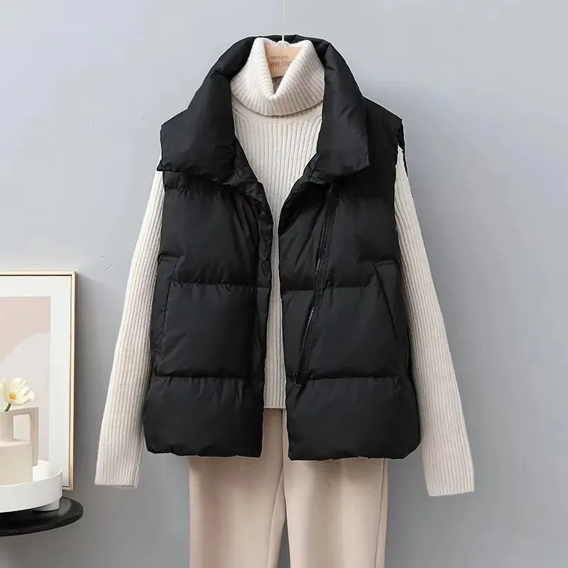 2025 New Winter Warm Cropped V - Puffer Vest Fashion Women recension och pris