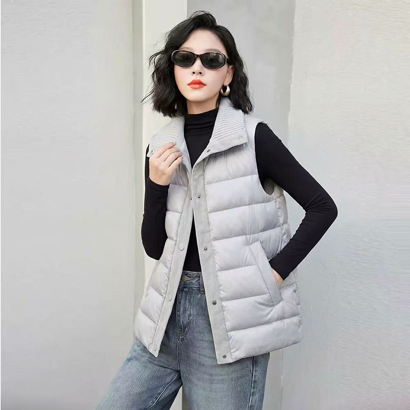 New Turndown Collar Loose Fash - Puffer Vest Fashion Women recension och pris