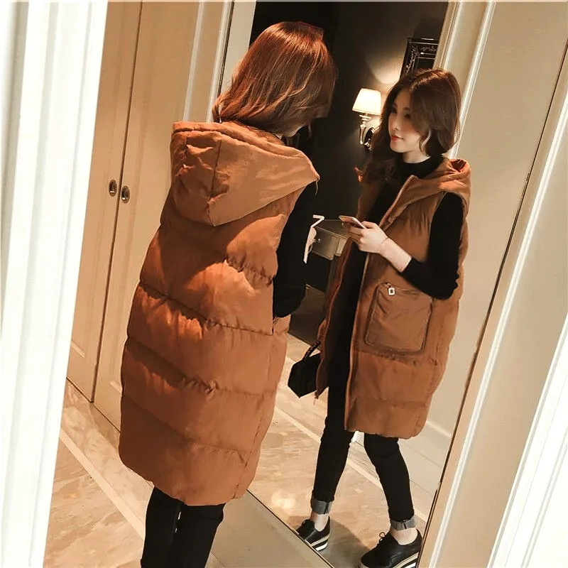 2026 New Winter Sleeveless Tan - Puffer Vest Fashion Women recension och pris