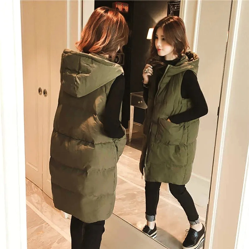 2026 New Winter Sleeveless Tan - Puffer Vest Fashion Women recension och pris