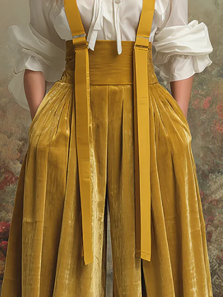 New Elegant Yellow Color Jumps - Women'S Fashion Overalls recension och pris