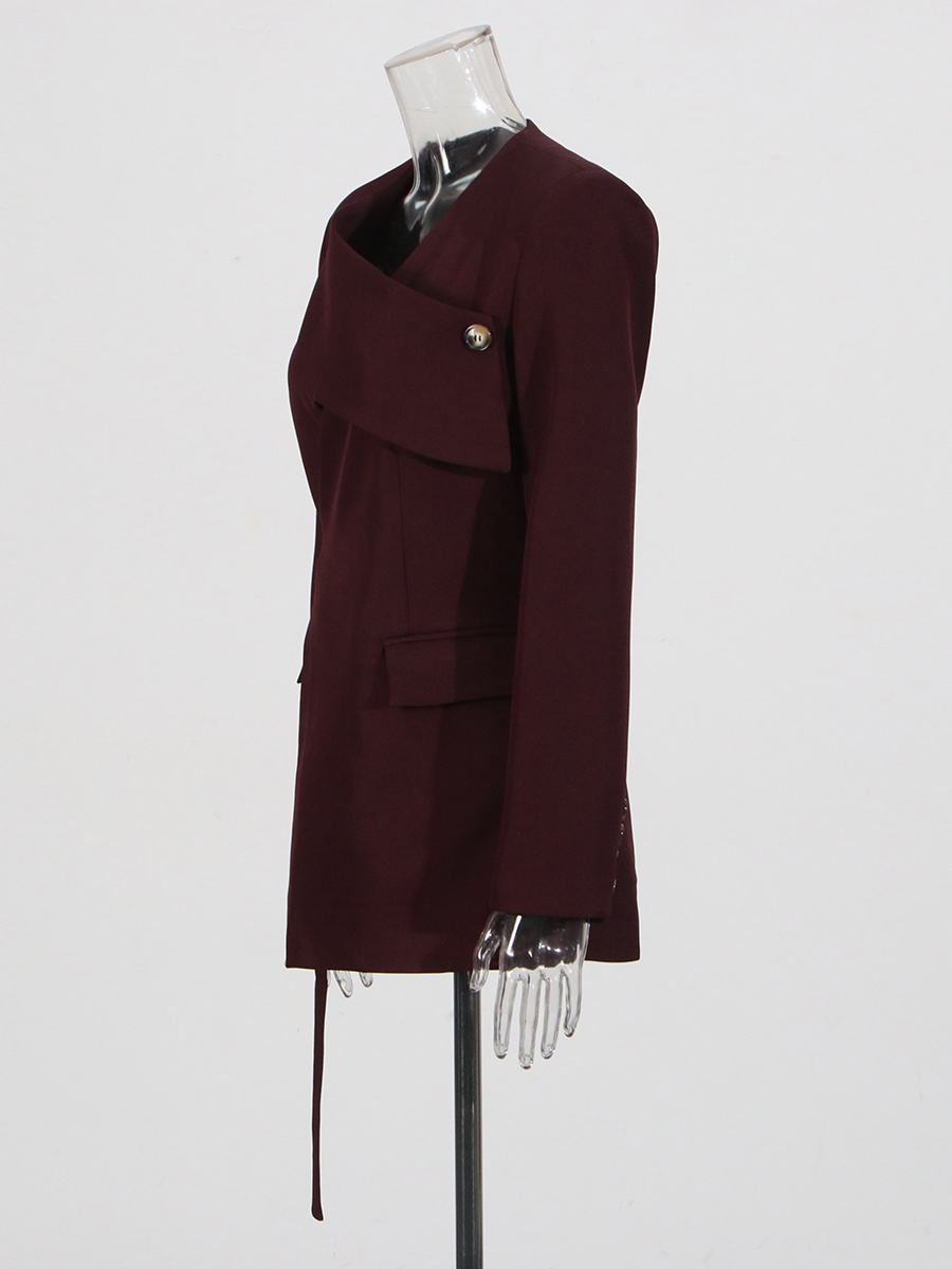 TWOTWINSTYLE Solid Asymmetrica - Blazer Women Oversized recension och pris