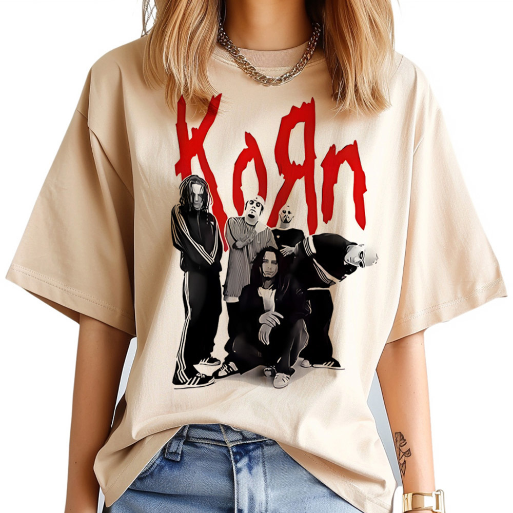 Korn t shirt women korean fash - Women Fashion 80S recension och pris